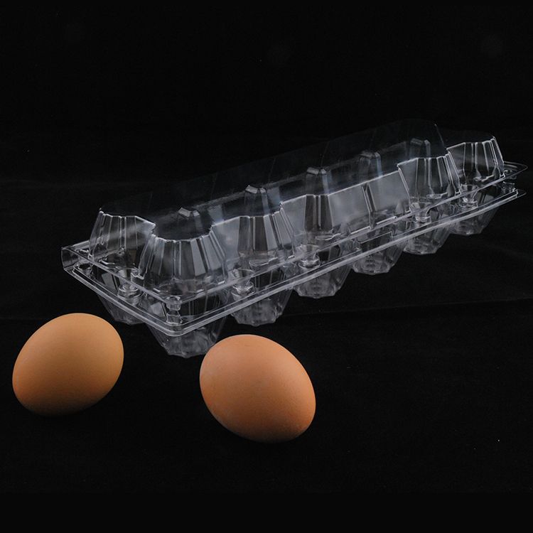 High Transparent PET material Chicken Quail Duck Egg Packing trays 12pcs Egg Tray 12cts Egg Box 12 cavities Egg Carton 12 cells Egg Container 12 holes Egg Crate 12 counts Egg Packet