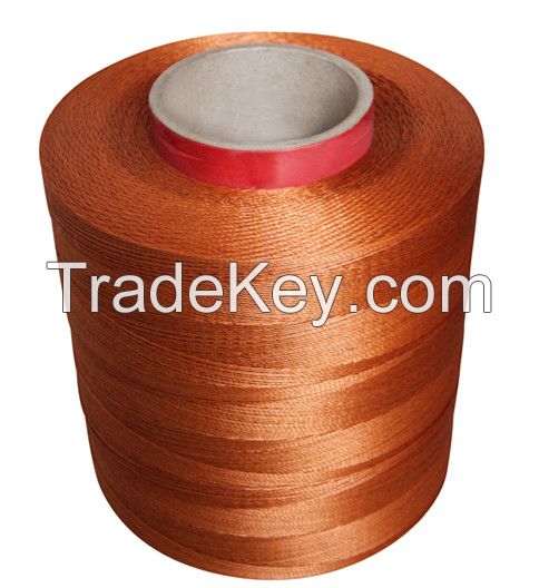 Dipped polyester soft cord for wrapped v-belt