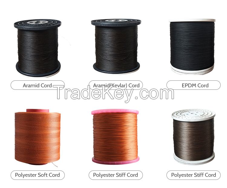 Dipped Polyester stiff cord for Poly v-belts banded belts,cogged v-belts