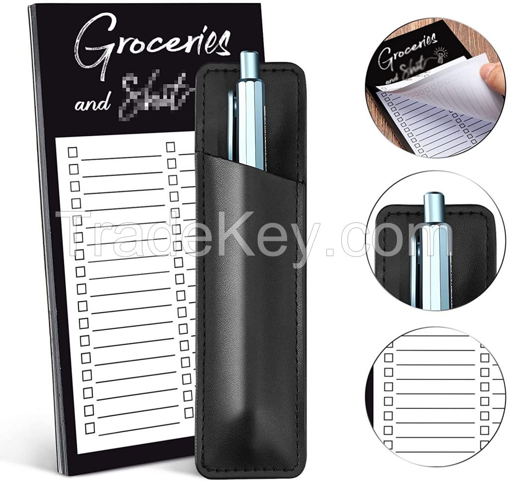 Household Schedule Planner Refrigerator Notebook Magnetic Notepad with Pen