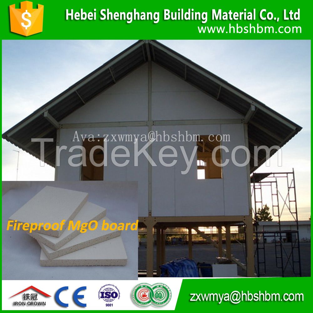 High Strength Fire glass Reinforced Fireproofing MgO Board