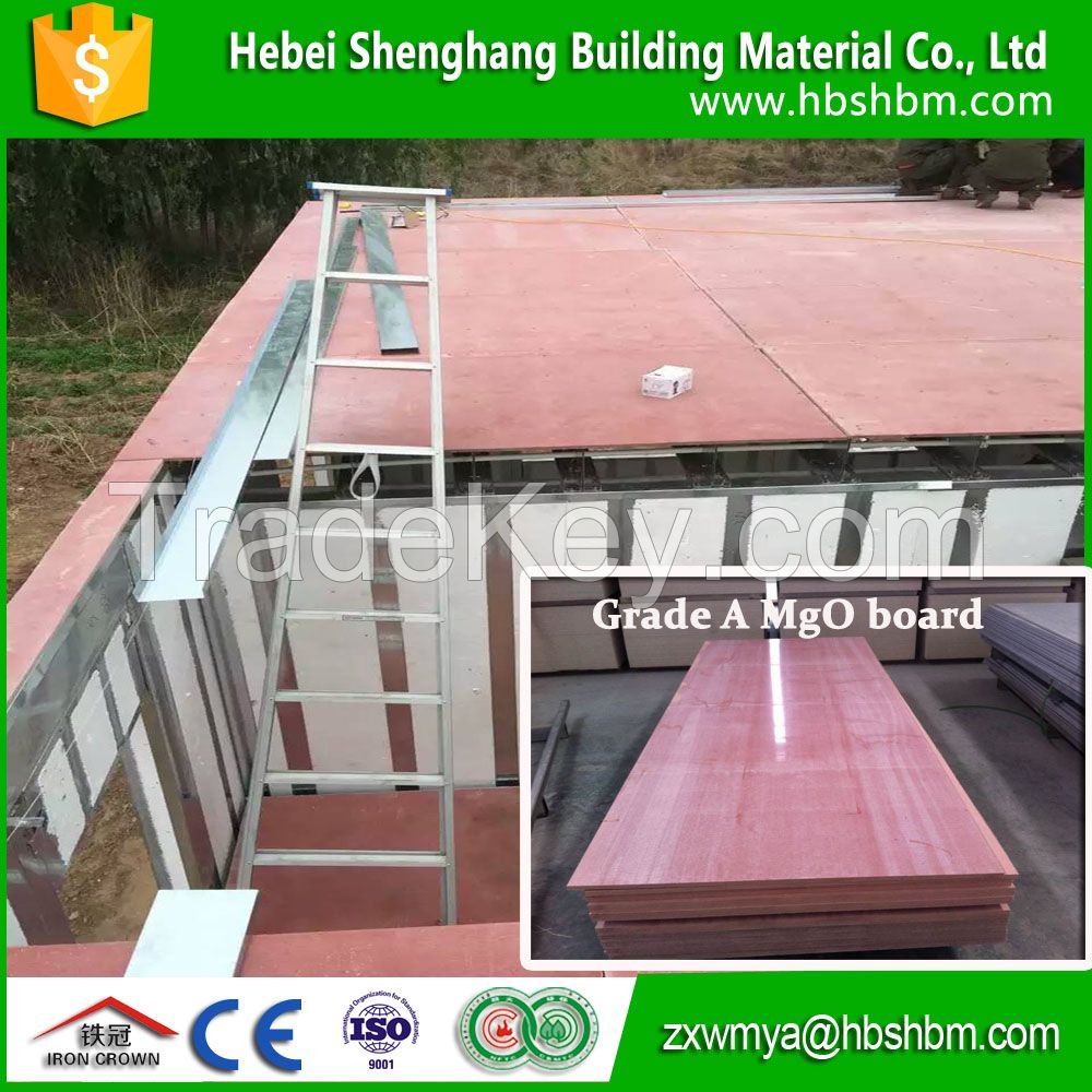 High Strength Fire glass Reinforced Fireproofing MgO Board