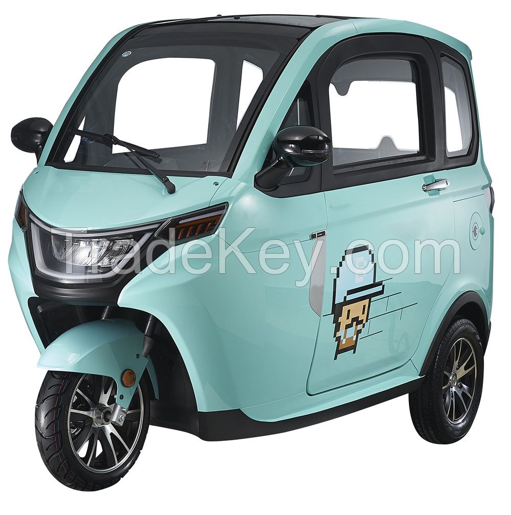 China made hot selling electric passenger tricycle enclosed Eco rider mobility scooter