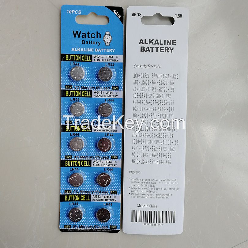 1.5V Alkaline Button Cell Battery AG13 AG10 AG4 LR44 LR1130 LR626 for Watches Toys LED lights