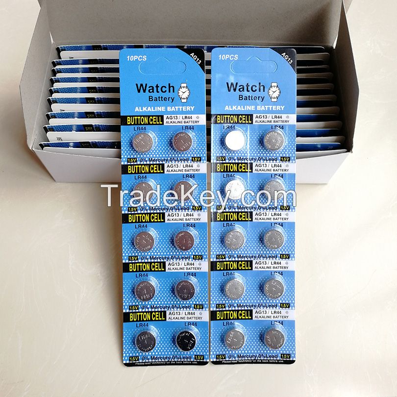 1.5V Alkaline Button Cell Battery AG13 AG10 AG4 LR44 LR1130 LR626 for Watches Toys LED lights