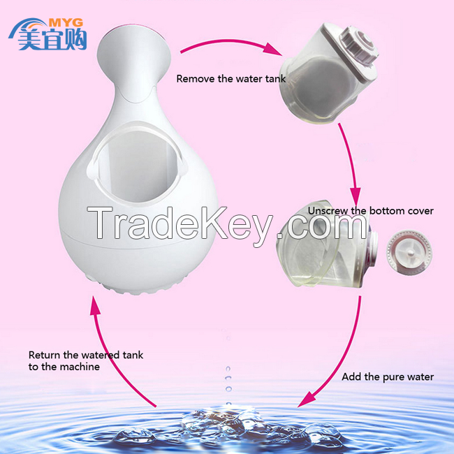 Portable facial steamer nano spray steamer cold mist moisturizing facial steamer skin care sauna spa