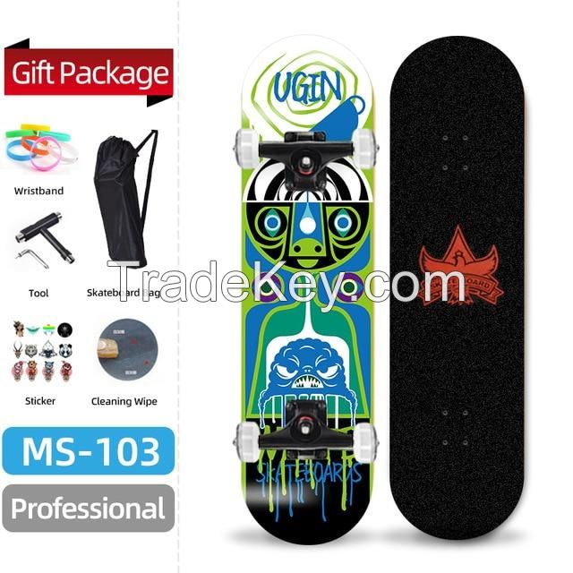 Maple Wood Skate Longboard Complete for Cruising Purpose