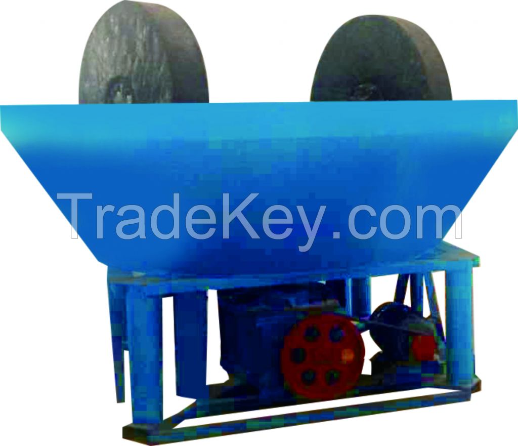 High Efficiency Gold Grinding Machine Wet Pan Mill