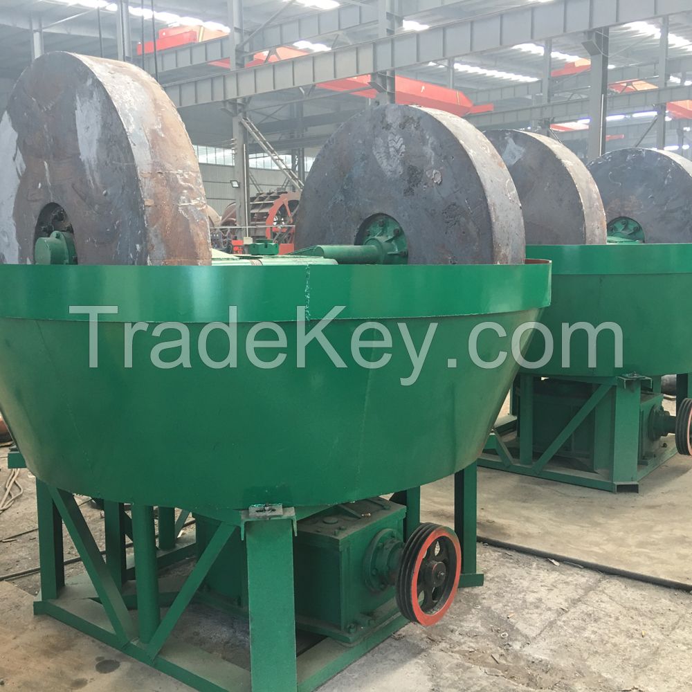 High Efficiency Gold Grinding Machine Wet Pan Mill