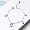 925 sterling silver star and moon anklets or bracelets for gift jewelry