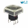 12x12 Tactile Switch Cap Transparent With 12V LED