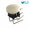 SPST 90 Deg Silver Cap Round right angle led illuminated Switch