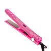 Professional Crystal Hair Flat Iron Titanium Plate Diamond Hair Straightener Crystal Hair Styling Hot Tools with Bling Crystals