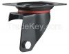 Black PU Caster Wheel For Movable Sofa, Shipping Cart, Mobile Speaker