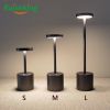 Amazon hot selling Aluminium LED dining table lamp KTV bar restaurant cordless lamp light with rechargeable battery