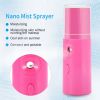 Nano Water Sprayer, 20ml Capacity Mist Facial Mister Sprayer USB Rechargeable Mini Beauty Moisturizing Atomizer Beauty Instrument