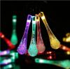 30 Led Raindrop Solar Garden Decorative Christmas Lights Outdoor LED Light String for Landscape