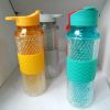 wholesale double wall plastic ice bottle tritan gel drinking shaker water bottle