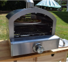 Factory wholesale stainless steel portable outdoor double-layer gas pizza oven BBQ grill 12inch  pizza oven