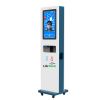 32-inch Face Temperature Detection Hand Sanitizer LCD Kiosk with Trash Can & Tissue Dispenser