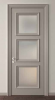 Perfetto Selected manufacturer modern wood villa apartment house 3 panel design room door