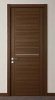 Perfetto custom swing sound-proofing interior room solid wood door with Aluminum alloy decoration