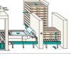 palletizing machine , stacking machine of bags , and cartons , and drum, or buckets