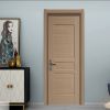 Modern Bedroom Melamine MDF Interior Wooden Door with Frame