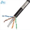 cat 6 cable pass test pure copper 24awg 2pr 4pr 305m 1000ft 0.56 ftp cat6 indoor cable 