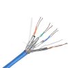 cat 6a cable pass test pure copper 24awg 2pr 4pr 305m sftp cat6a indoor cable 