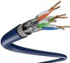 cat 6a cable pass test pure copper 24awg 2pr 4pr 305m sftp cat6a indoor cable 