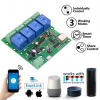Lonten DC5V 4 Channel 10A Relay WiFi Wireless Delay Relay 4Way Module APP Remote Control for Smart Home Android IOS