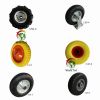  4.00-8 PU foam wheel polyurethane wheel flat free wheel for wheelbarrow beach foldable wagon 