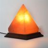 new technology 2020 Real Flame Effect wood table lamp usb led lamp Himalayan salt lamp 