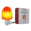 new technology 2020 Real Flame Effect wood table lamp usb led lamp Himalayan salt lamp 