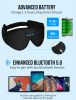 Bluetooth 5.0 Wireless Music Sleeping Eye Mask Ultra-Thin HD Speakers Headphones 3D Eye Mask