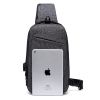 Chest Bag with USB Charging Port Crossbody for Men Women Lightweight Hiking Travel Backpack