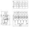 Replace ANYTAK HB SINGLE5.0 push button terminal block 5.0mm pitch ballast pcb terminal block connection