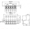 AOSI 5.08MM Pluggable Terminal Blocks Connector KF2EDGKR 5.08 Butting Style 2/3/4/5/6/7/8 Pin Screw Terminal