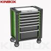 Ningbo Kinbox 7 Drawer Workshop Garage Metal Tool Cart /Tool trolley / Toolbox Cabinet with Handle and Wheels 
