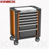 Ningbo Kinbox 7 Drawer Workshop Garage Metal Tool Cart /Tool trolley / Toolbox Cabinet with Handle and Wheels 
