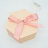 Customized wholesale hexagon jewelry flower box elegant magnetic paper valentines gift boxes with ribbon