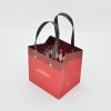 Wholesale customerized kraft paper bags, gift ribbon handle colorful craft packaging gift shopping paper bag