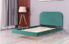 Modern Style Cloth Living Room Bed with Bed Bench