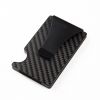 Slim Carbon Fiber Card Holder rfid Blocking Front Pocket Custom Metal Business Card Holder Men Wallet