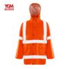 Hi vis safety jacket coveralls workwear with reflective tape