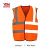 High visibility construction security custom safety vest