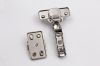 One way iron clip on cabinet hinge