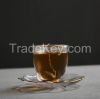 Factory Direct Sale Competitive transparent small glass tea cup