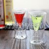 Hot sales China Factory Cheap Double Wall Glass Cup clear handblown gl